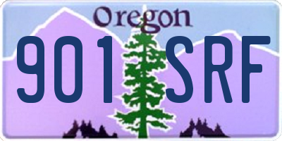 OR license plate 901SRF