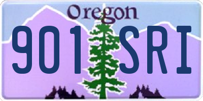 OR license plate 901SRI