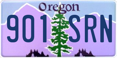 OR license plate 901SRN