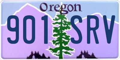 OR license plate 901SRV