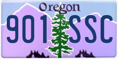 OR license plate 901SSC