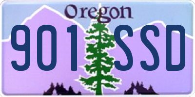 OR license plate 901SSD