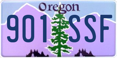 OR license plate 901SSF
