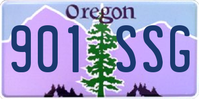 OR license plate 901SSG