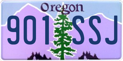 OR license plate 901SSJ