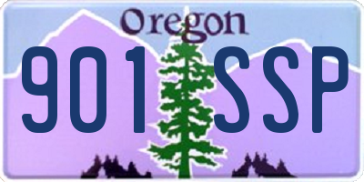 OR license plate 901SSP