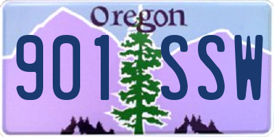 OR license plate 901SSW