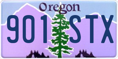 OR license plate 901STX