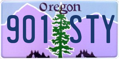 OR license plate 901STY