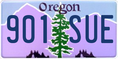 OR license plate 901SUE