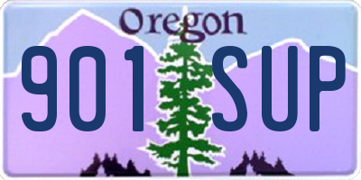 OR license plate 901SUP