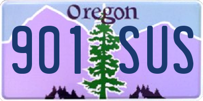OR license plate 901SUS