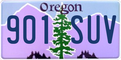 OR license plate 901SUV