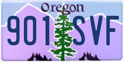OR license plate 901SVF