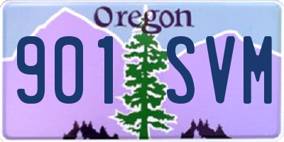 OR license plate 901SVM
