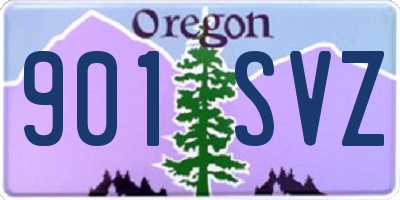 OR license plate 901SVZ