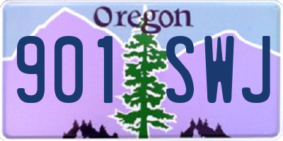 OR license plate 901SWJ