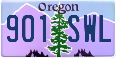 OR license plate 901SWL
