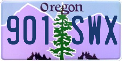 OR license plate 901SWX