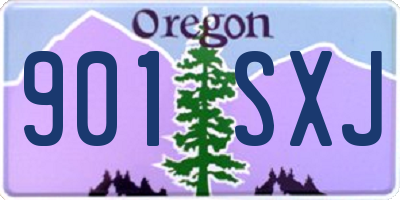 OR license plate 901SXJ
