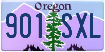 OR license plate 901SXL