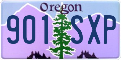 OR license plate 901SXP
