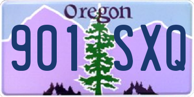 OR license plate 901SXQ