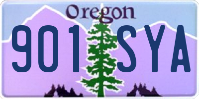 OR license plate 901SYA