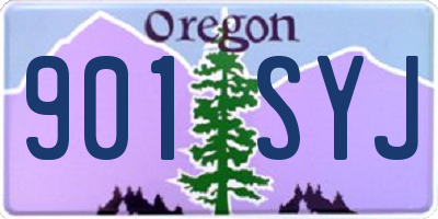 OR license plate 901SYJ