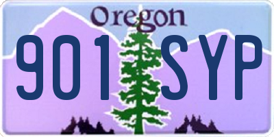 OR license plate 901SYP