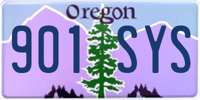 OR license plate 901SYS