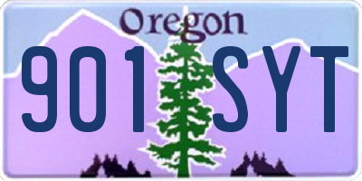 OR license plate 901SYT