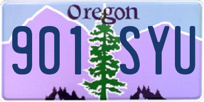 OR license plate 901SYU