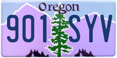 OR license plate 901SYV
