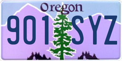 OR license plate 901SYZ