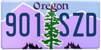 OR license plate 901SZD