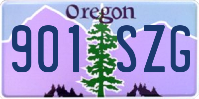OR license plate 901SZG