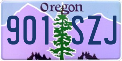 OR license plate 901SZJ