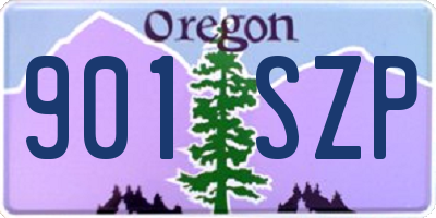 OR license plate 901SZP