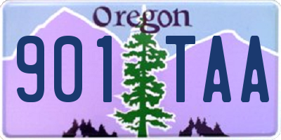 OR license plate 901TAA