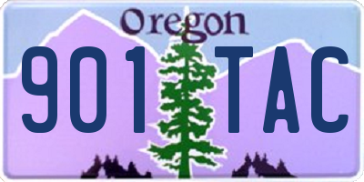 OR license plate 901TAC