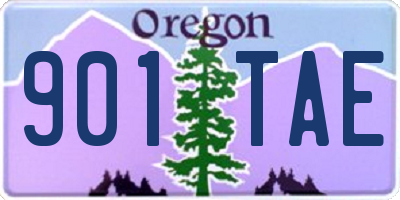 OR license plate 901TAE