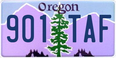 OR license plate 901TAF