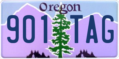 OR license plate 901TAG