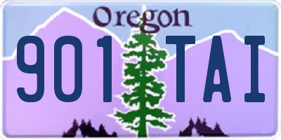 OR license plate 901TAI