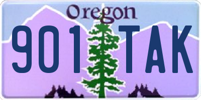 OR license plate 901TAK