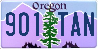 OR license plate 901TAN