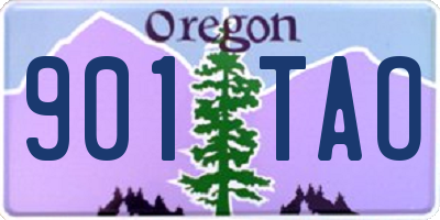 OR license plate 901TAO