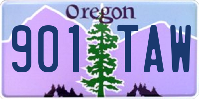 OR license plate 901TAW