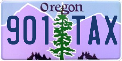 OR license plate 901TAX